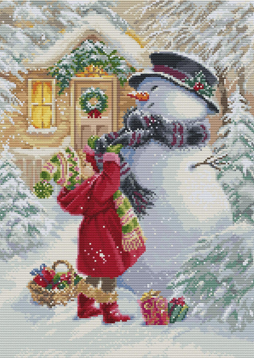 The Girl With G BU5018L Counted Cross-Stitch Kit - Wizardi