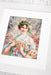 The Girl with Roses B553L Counted Cross-Stitch Kit - Wizardi