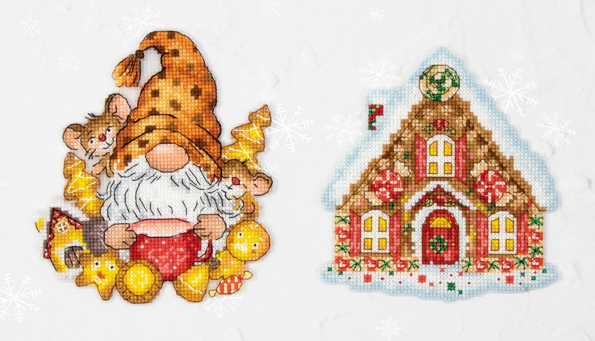 The Gnom & The House JK036L Counted Cross-Stitch Kit - Wizardi