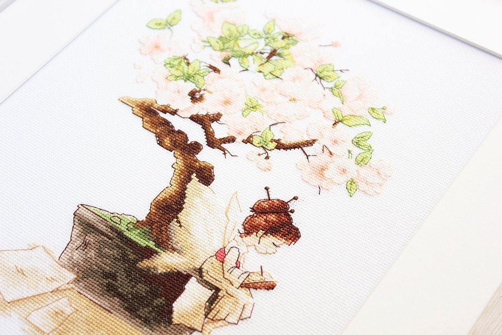 The Sakura B1114L Counted Cross-Stitch Kit - Wizardi