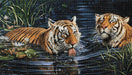 Tigers CS2569 15.8 x 27.6 inches Crafting Spark Diamond Painting Kit - Wizardi