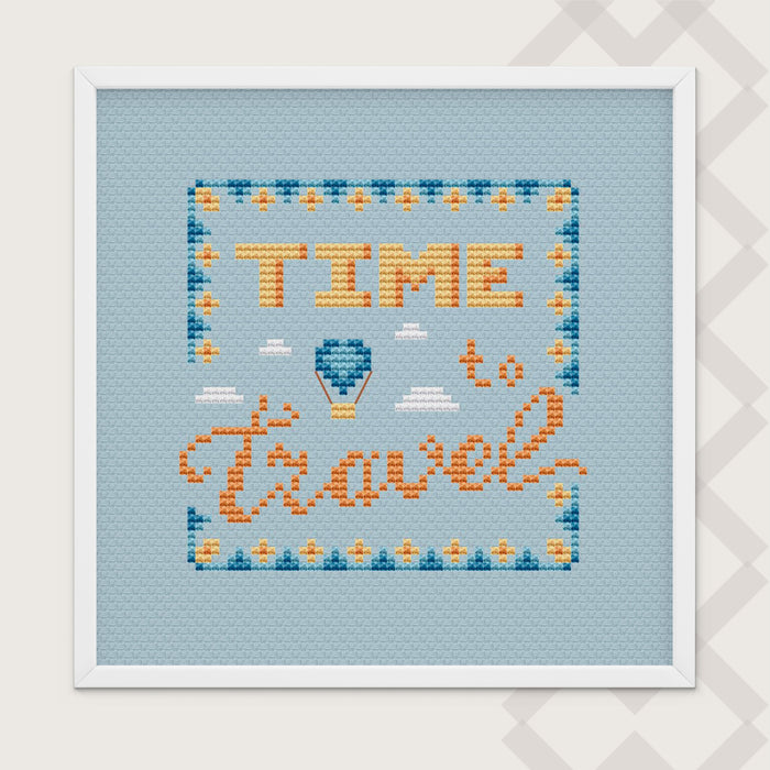 Time To Travel - PDF Counted Cross Stitch Pattern - Wizardi