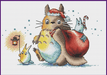 Totoro. Christmas Santa - PDF Cross Stitch Pattern - Wizardi