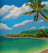 Tropical island - PDF Counted Cross Stitch Pattern - Wizardi