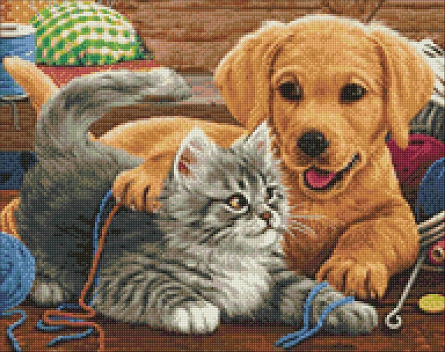 True Friends WD2505 14.9 x 18.9 inches Wizardi Diamond Painting Kit - Wizardi