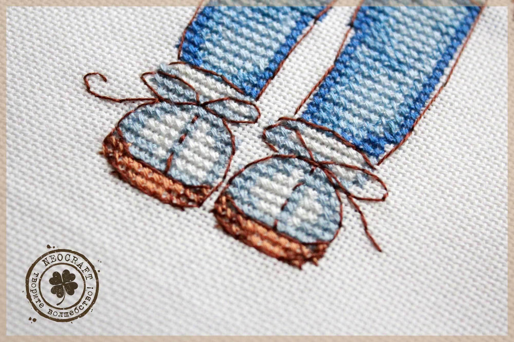 Twins GR-06 Counted Cross-Stitch Kit - Wizardi