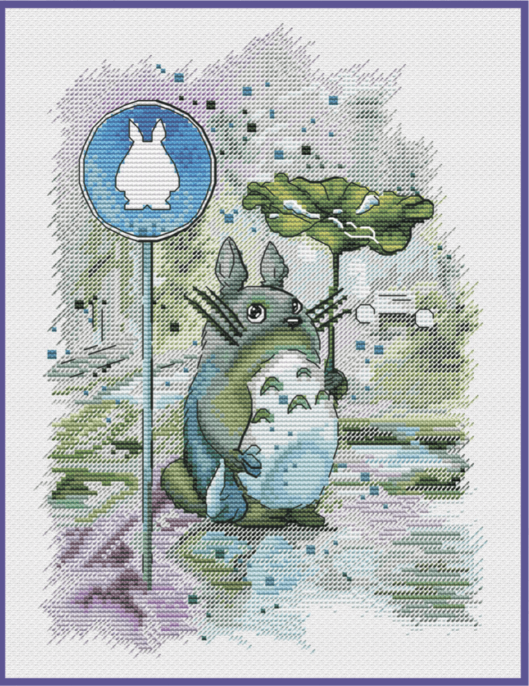 Under the Rain - PDF Cross Stitch Pattern - Wizardi