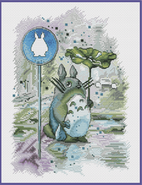 Under the Rain - PDF Cross Stitch Pattern - Wizardi