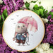 Under the Umbrella - PDF Cross Stitch Pattern - Wizardi