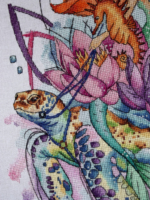 Underwater World - PDF Counted Cross Stitch Pattern - Wizardi