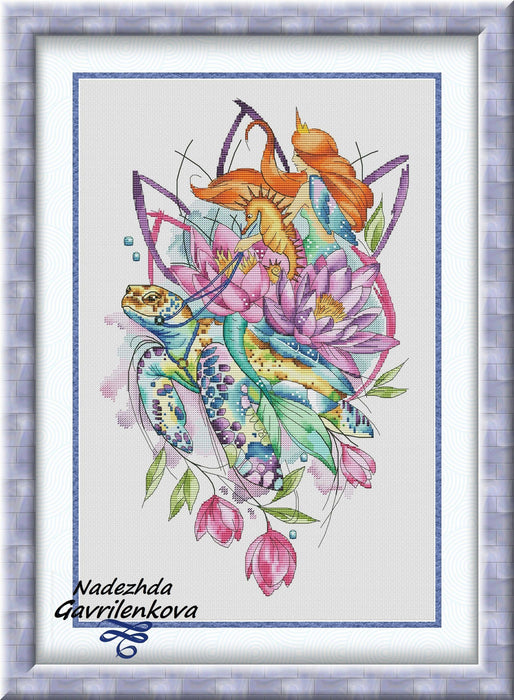 Underwater World - PDF Counted Cross Stitch Pattern - Wizardi