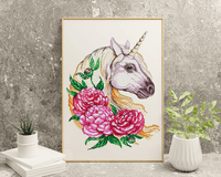 Unicorn - PDF Cross Stitch Pattern - Wizardi