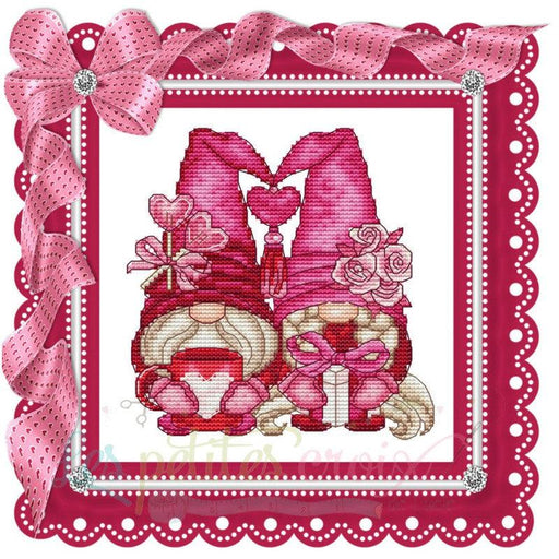 Valentines Gnomes - PDF Cross Stitch Pattern - Wizardi