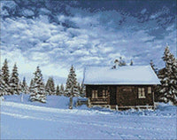 Valley of Snow WD106 18.9 x 14.9 inches Wizardi Diamond Painting Kit - Wizardi