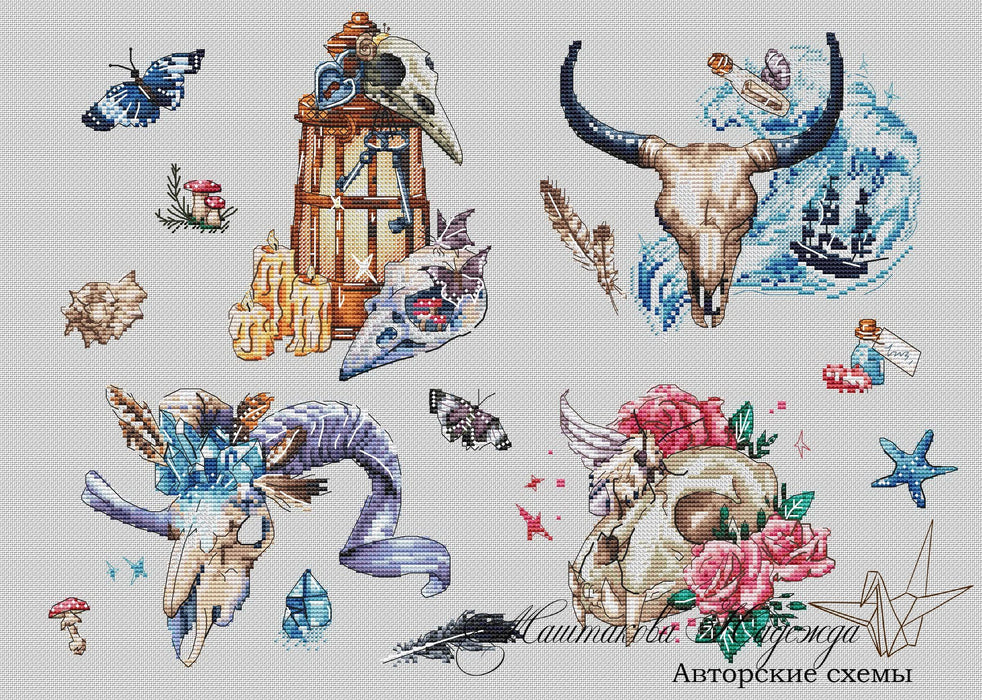 Vanitas - PDF Cross Stitch Pattern - Wizardi