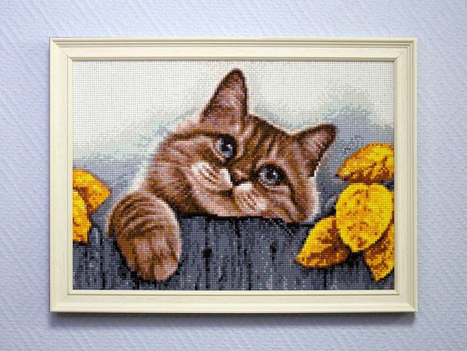 Village Cat CS205 15.8 x 11.8 inches Crafting Spark Diamond Painting Kit - Wizardi