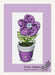 Violet Flowers - PDF Free Cross Stitch Pattern - Wizardi