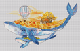 Whale Morning - PDF Cross Stitch Pattern - Wizardi