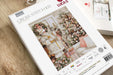 White Santa With Christmas Tree BU5019L Counted Cross-Stitch Kit - Wizardi