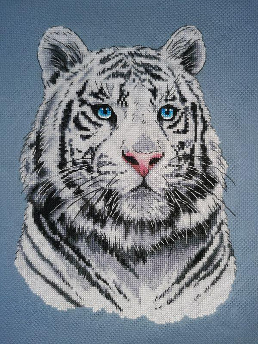 White tiger - PDF Counted Cross Stitch Pattern - Wizardi