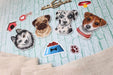 Who Said Woof? Magnets SR-409 Plastic Canvas Counted Cross Stitch Kit - Wizardi