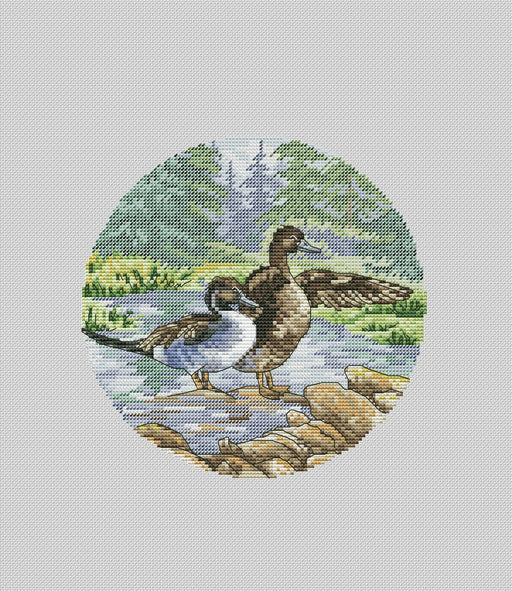 Wild Ducks - PDF Cross Stitch Pattern - Wizardi