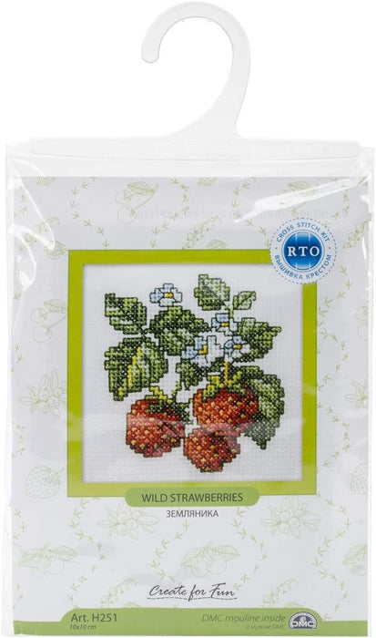 Wild Strawberries H251 Counted Cross Stitch Kit - Wizardi