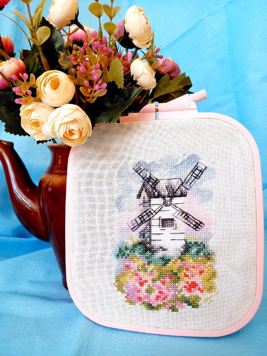 Windmill. Spring - PDF Cross Stitch Pattern - Wizardi