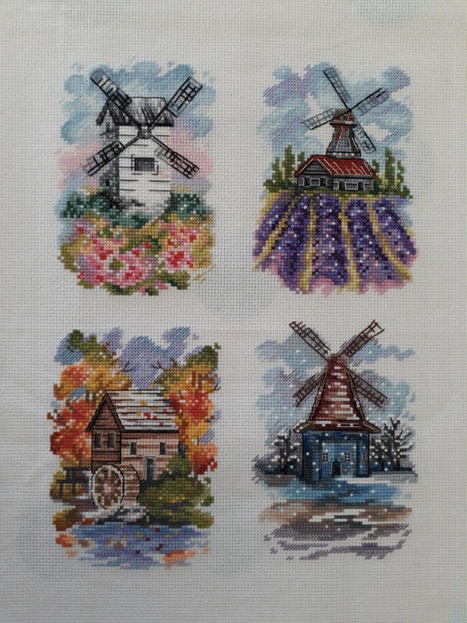 Windmill. Spring - PDF Cross Stitch Pattern - Wizardi