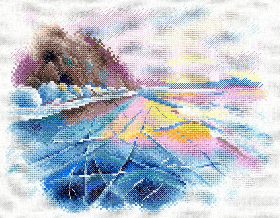 Winter Baikal A-042 Cross stitch kit - Wizardi