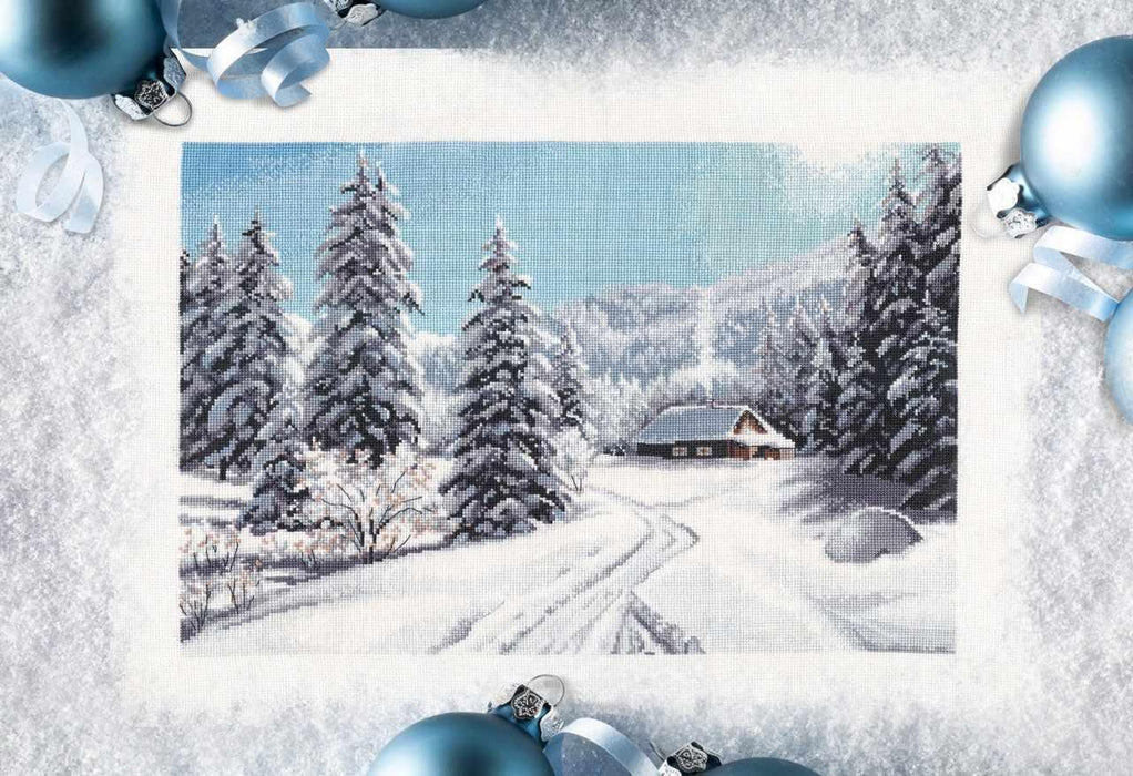 Winter day 1205 Counted Cross Stitch Kit - Wizardi