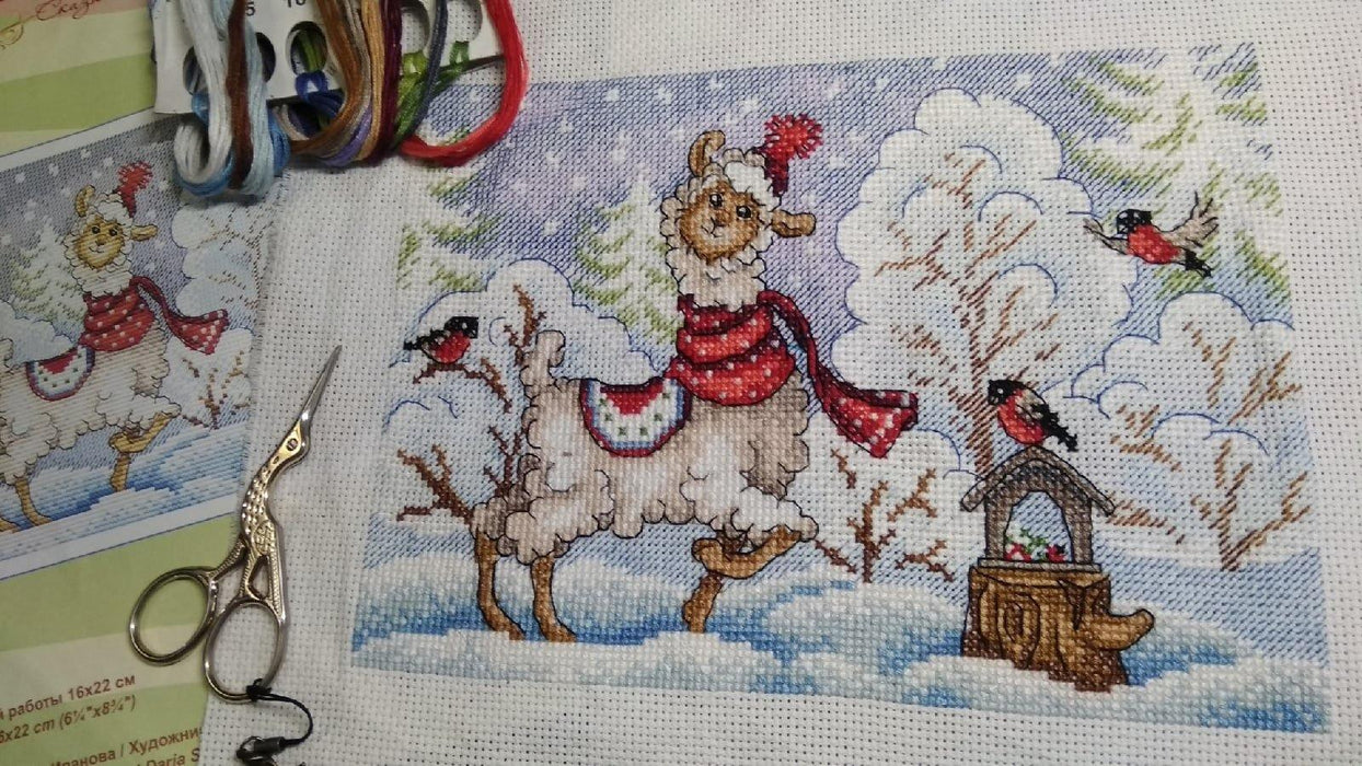 Winter Evening SM-590 Counted Cross Stitch Kit - Wizardi