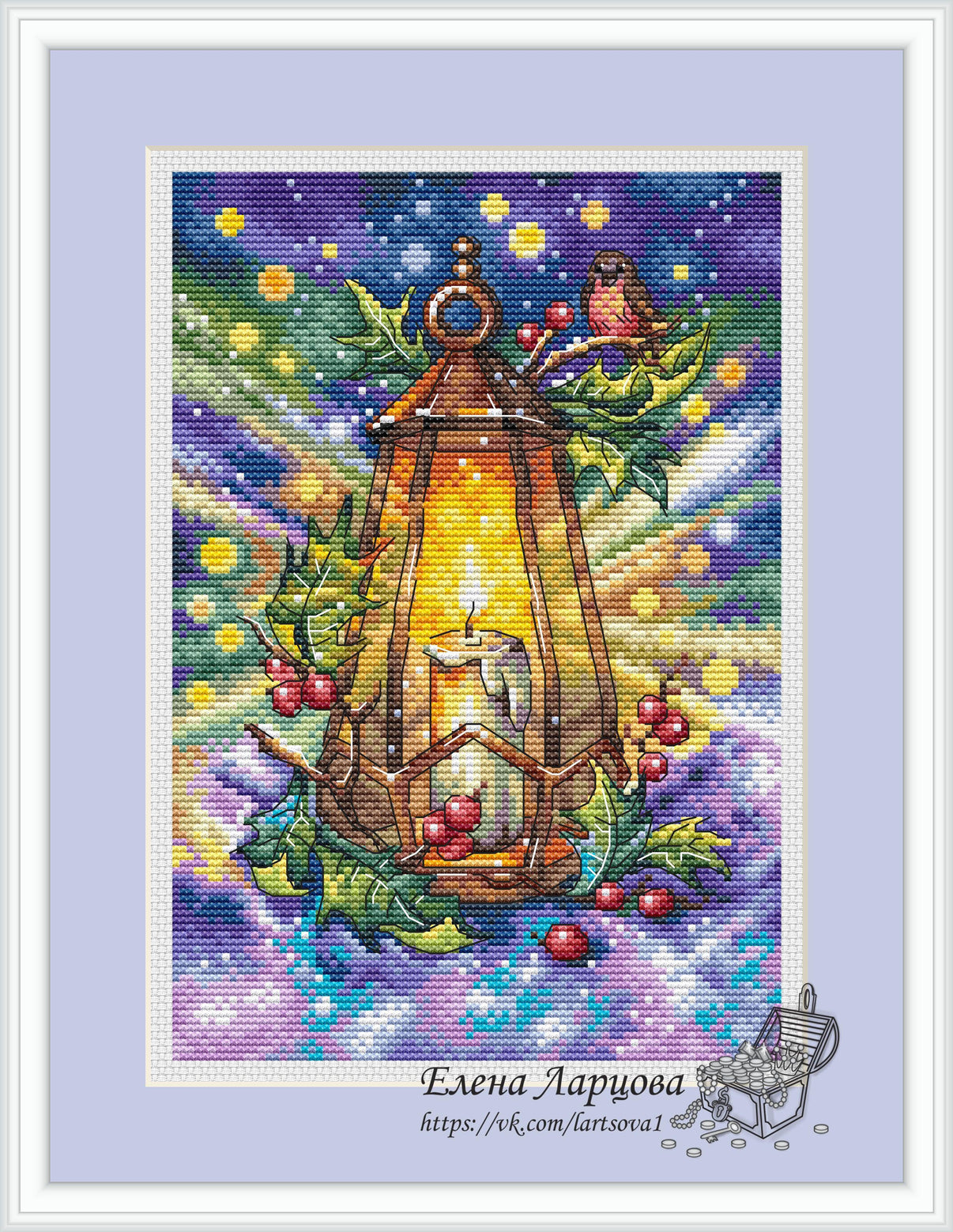 Winter Light - PDF Cross Stitch Pattern - Wizardi