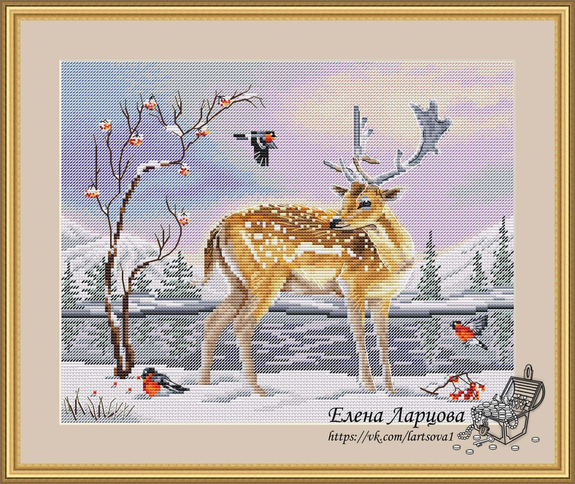 Winter Walk - PDF Cross Stitch Pattern - Wizardi