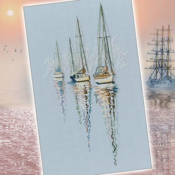 With the flavour of salt, wind and sun M850 Counted Cross Stitch Kit - Wizardi