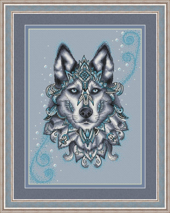 Wolf - PDF Cross Stitch Pattern - Wizardi