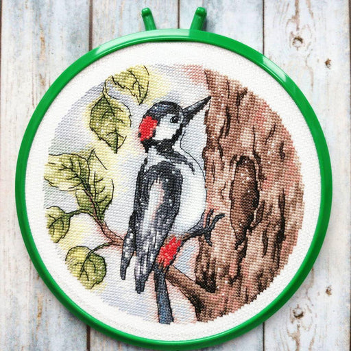 Woodpecker - PDF Cross Stitch Pattern - Wizardi