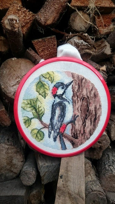 Woodpecker - PDF Cross Stitch Pattern - Wizardi