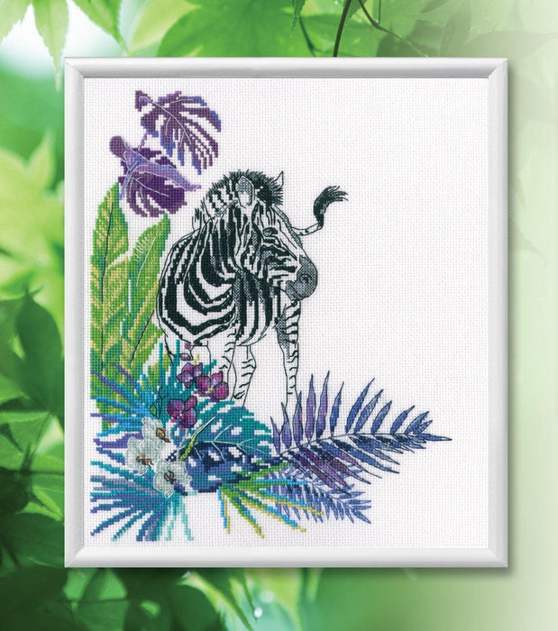 Zebra M743 Counted Cross Stitch Kit - Wizardi