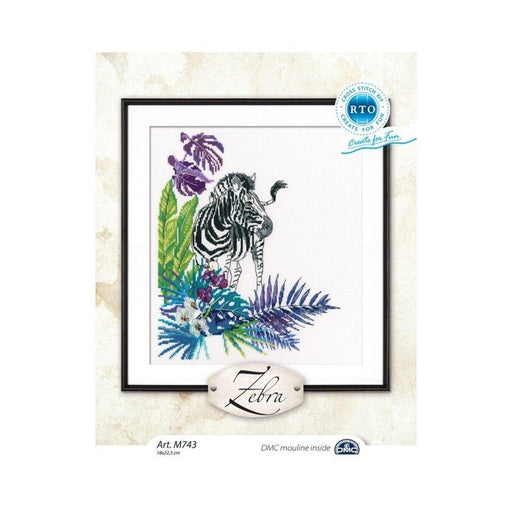 Zebra M743 Counted Cross Stitch Kit - Wizardi